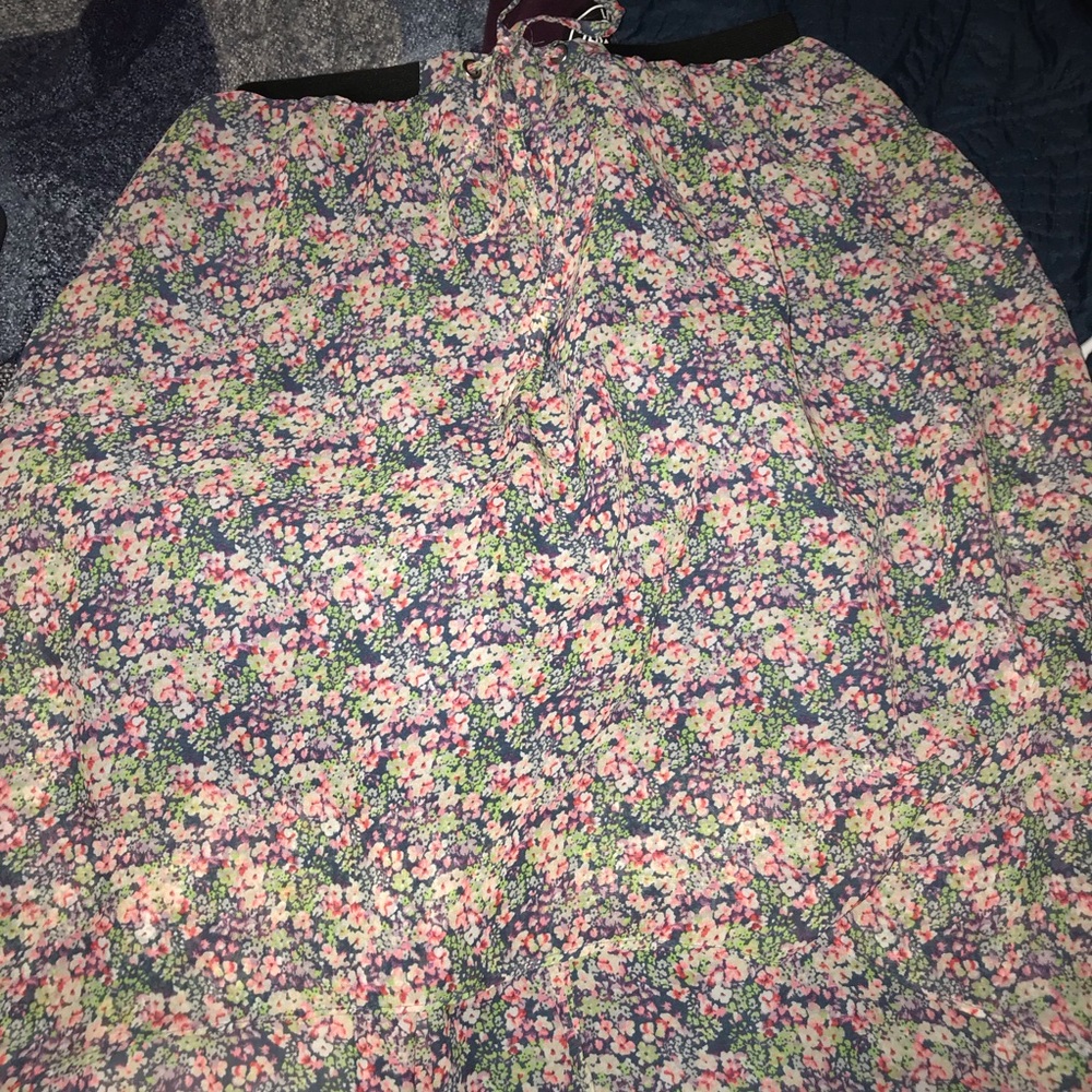 princess vera wang high low floral skirt